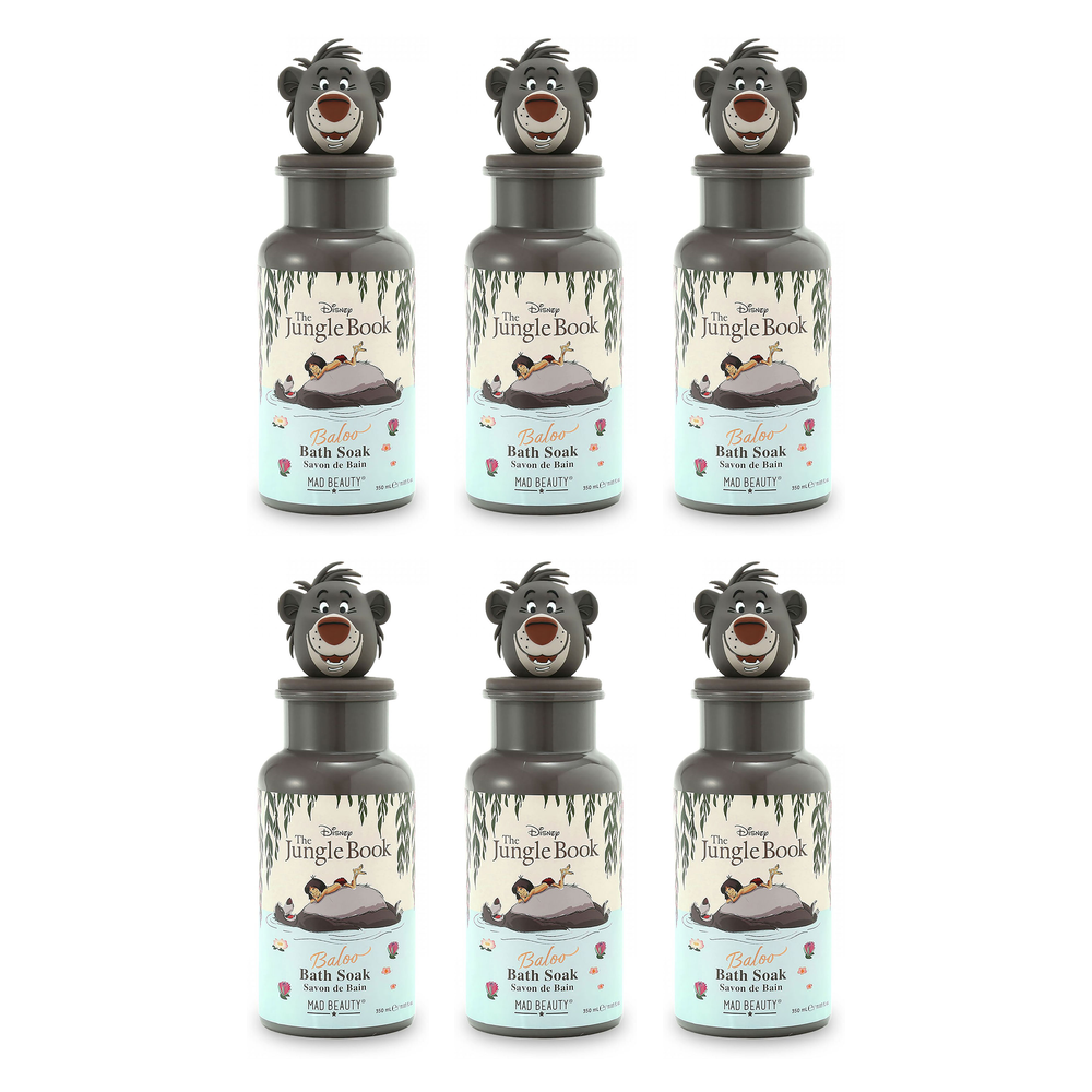Disney The Jungle Book Baloo Bath Soak 350ml Character Bottle Pack of 6