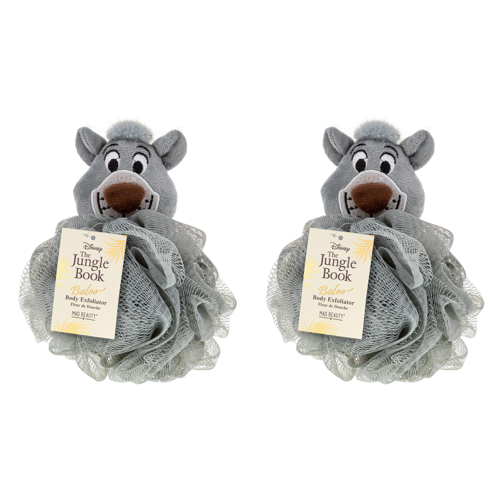 Disney The Jungle Book Baloo Body Exfoliator Mesh Bath Pouf Pack of 2