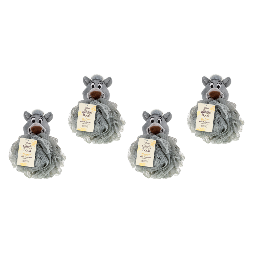 Disney The Jungle Book Baloo Body Exfoliator Mesh Bath Pouf Pack of 4