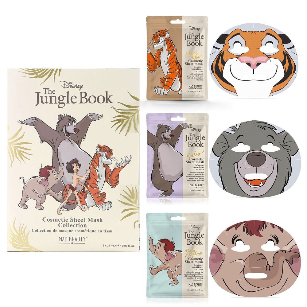Disney Jungle Book Cosmetic Sheet Mask Collection 3 x 25ml