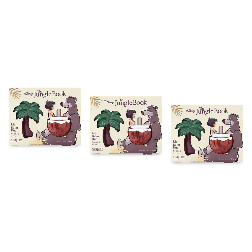 Disney The Jungle Book Lip Balm Duo 2x1.5g Mowgli Baloo Novelty Gift Pack of 3