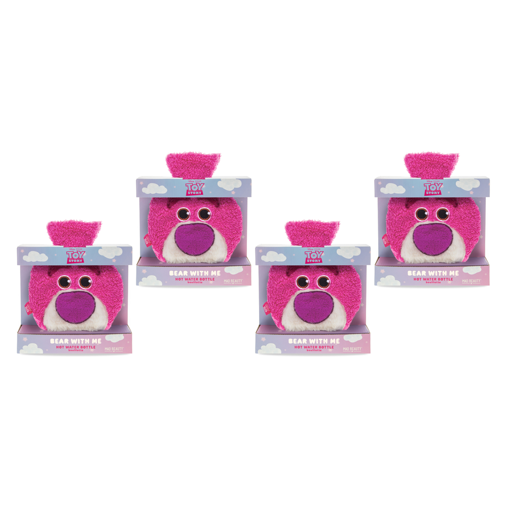 Disney Toy Story Lotso Love Plush Hot Water Bottle Bear With Me Pack of 4