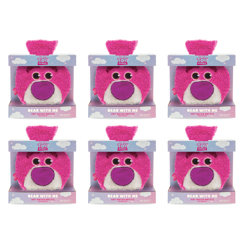 Disney Toy Story Lotso Love Plush Hot Water Bottle Bear With Me Pack of 6