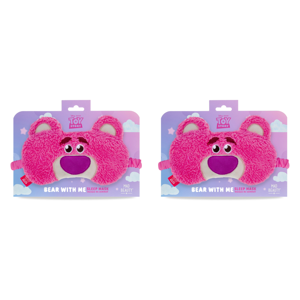 Disney Toy Story Lotso Love Plush Sleep Mask Bear With Me Eye Mask Pack of 2
