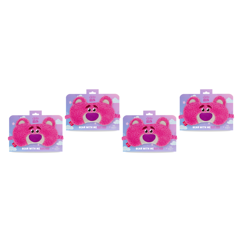 Disney Toy Story Lotso Love Plush Sleep Mask Bear With Me Eye Mask Pack of 4