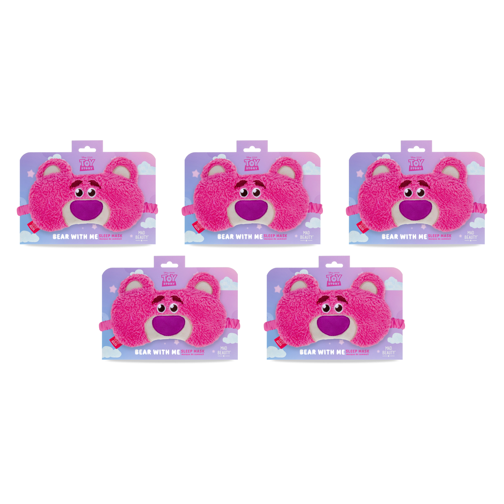 Disney Toy Story Lotso Love Plush Sleep Mask Bear With Me Eye Mask Pack of 5