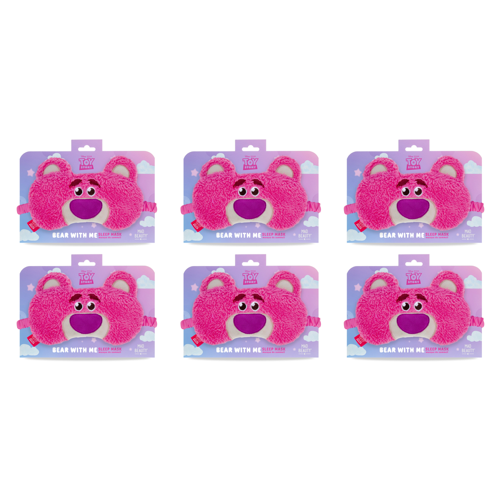 Disney Toy Story Lotso Love Plush Sleep Mask Bear With Me Eye Mask Pack of 6