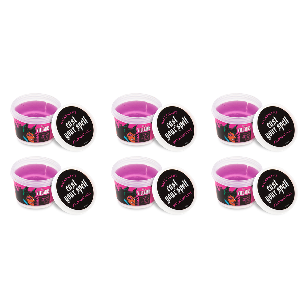 Disney Villains Maleficent Bath Jelly 95g Passionfruit Cast Your Spell Pack of 6