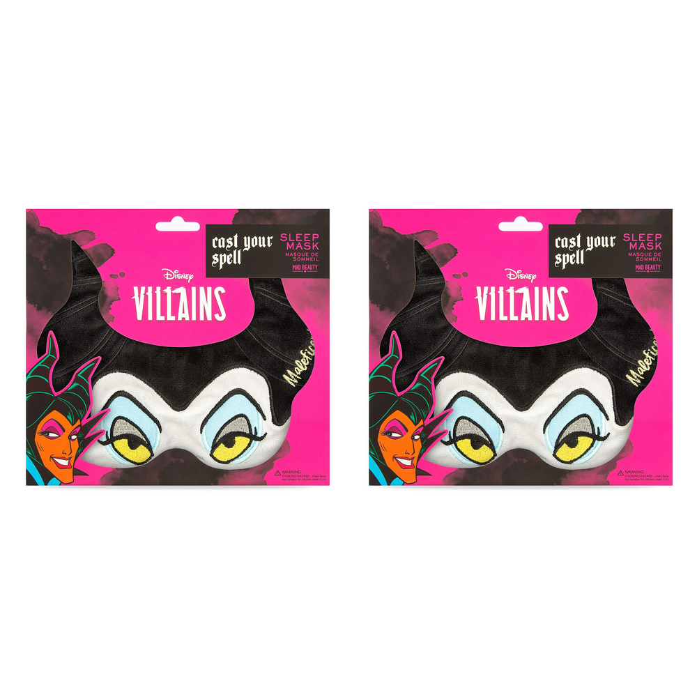 Disney Villains Maleficent Plush Sleep Mask Mad Beauty Cast Your Pack of 2