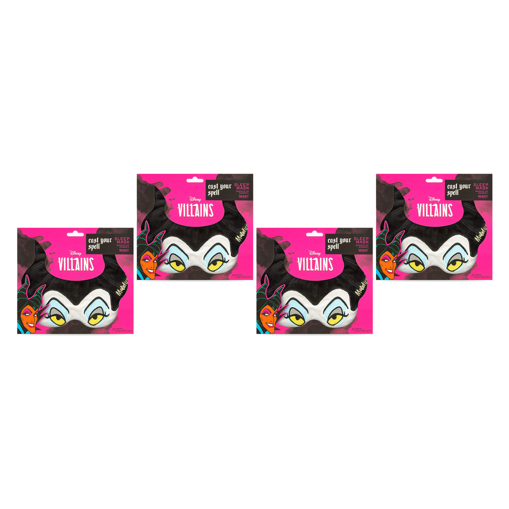 Disney Villains Maleficent Plush Sleep Mask Mad Beauty Cast Your Pack of 4