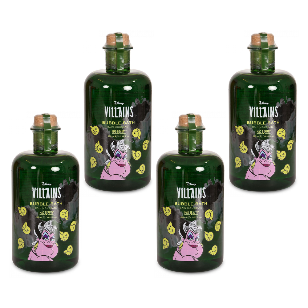 Disney Villains Ursula Bubble Bath 400ml Mad Beauty Little Mermaid Pack of 4