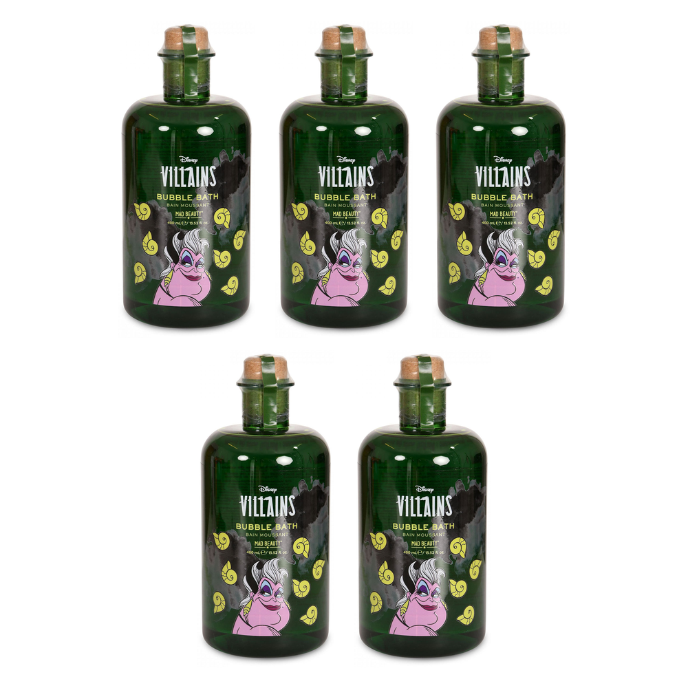 Disney Villains Ursula Bubble Bath 400ml Mad Beauty Little Mermaid Pack of 5