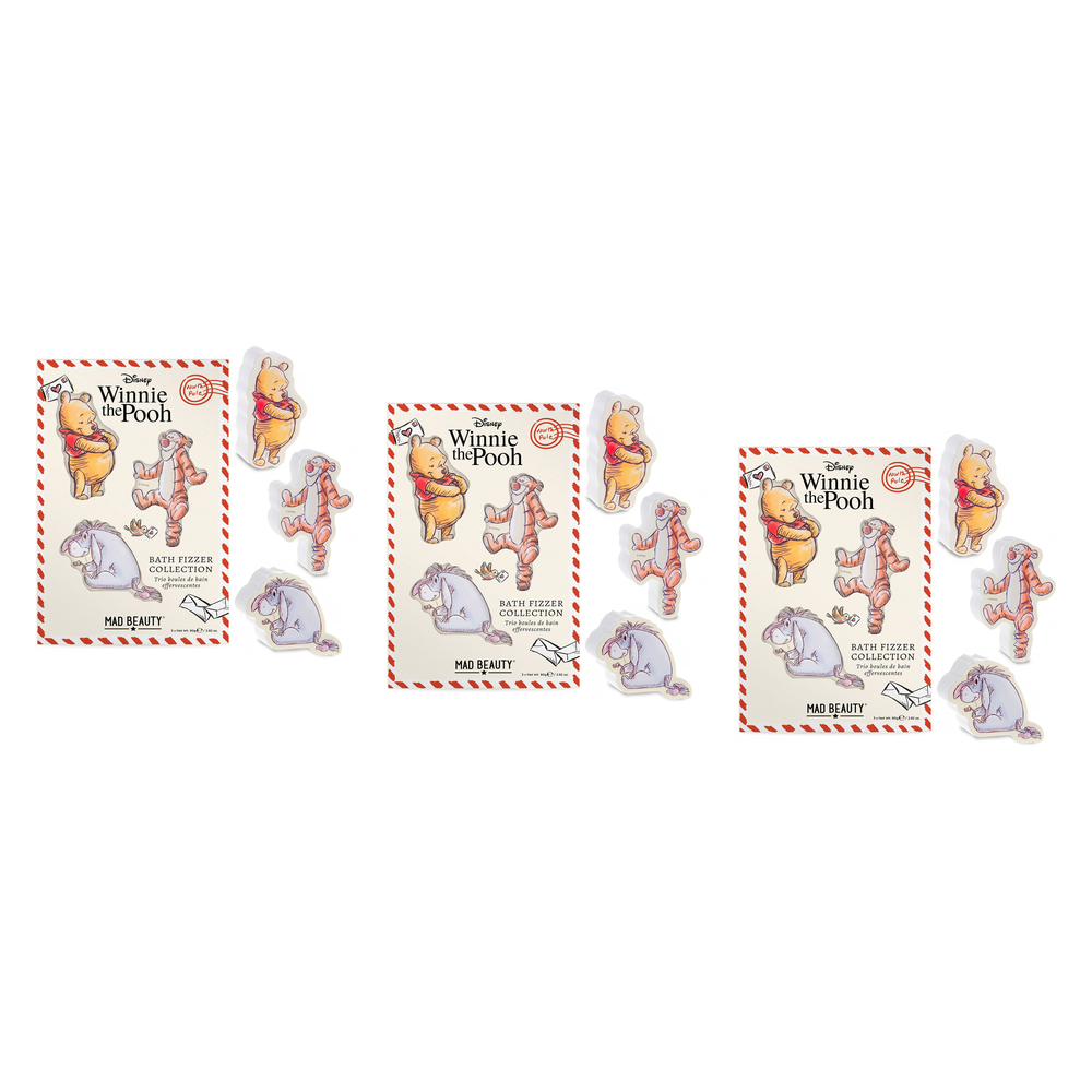 Disney Winnie the Pooh Festive Bath Fizzer Collection 240g Mad Pack of 3