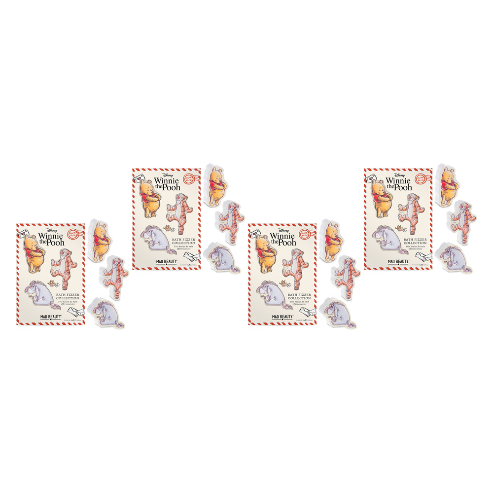 Disney Winnie the Pooh Festive Bath Fizzer Collection 240g Mad Pack of 4