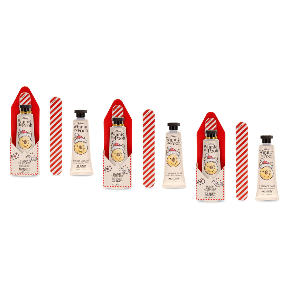 Disney Winnie the Pooh Festive Hand Care Set Hand Cream and Nail Pack of 3