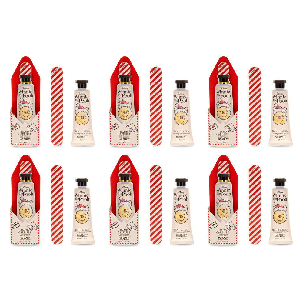 Disney Winnie the Pooh Festive Hand Care Set Hand Cream and Nail Pack of 6