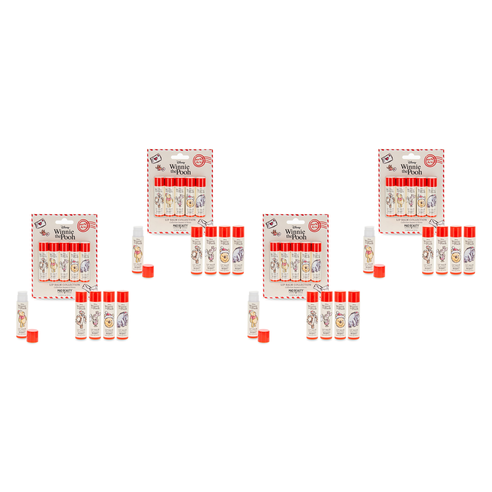 Disney Winnie the Pooh Festive Lip Balm Gift Set 5PC 4g Pack of 4