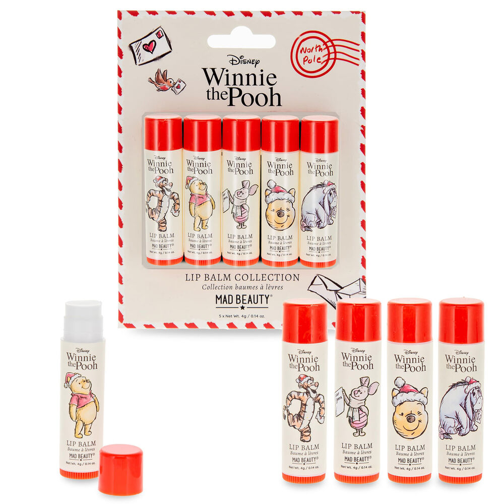 Disney Winnie the Pooh Festive Lip Balm Gift Set 5PC 4g