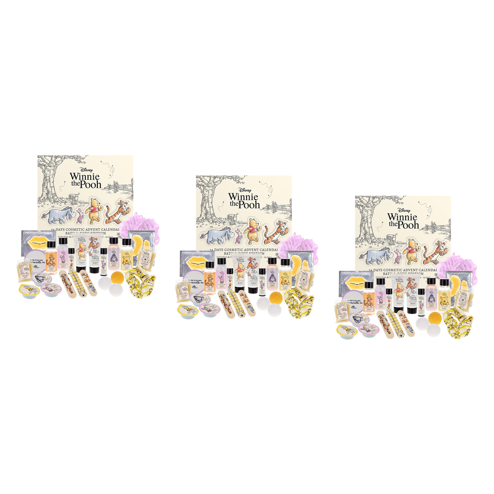 Disney Winnie the Pooh 24 Day Bath and Body Advent Calendar Pack of 3