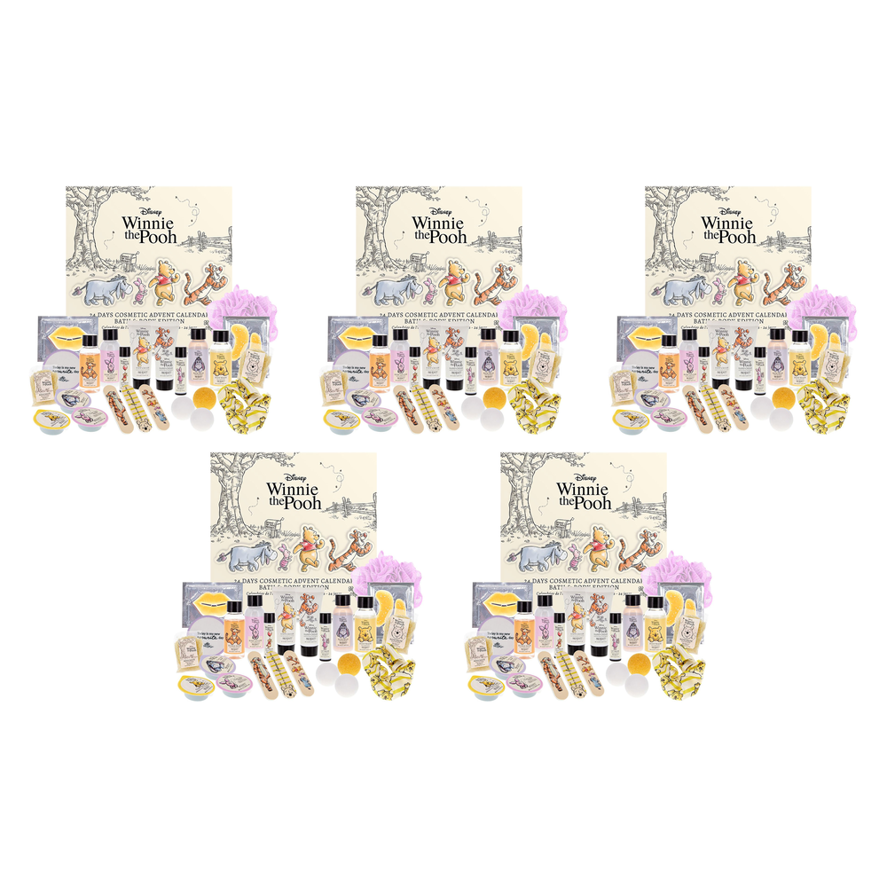 Disney Winnie the Pooh 24 Day Bath and Body Advent Calendar Pack of 5