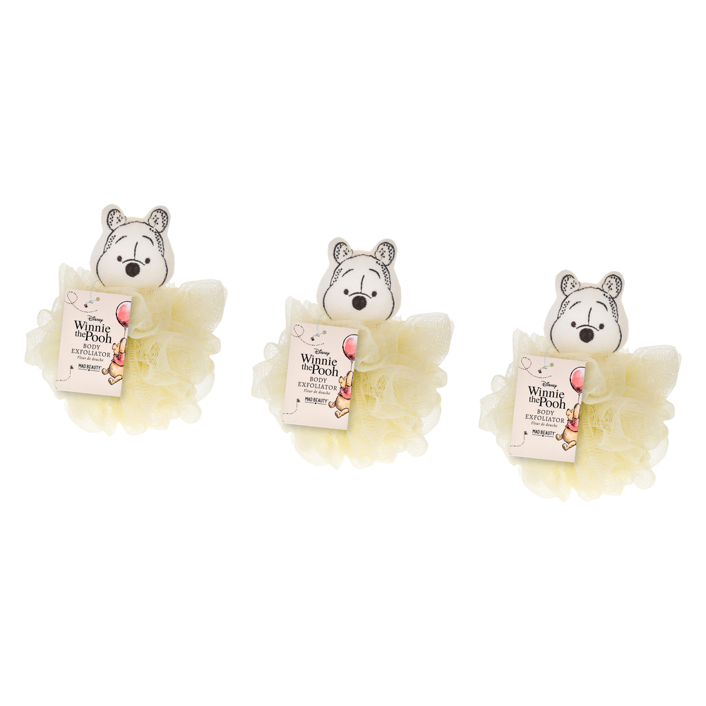 Disney Winnie the Pooh Body Exfoliator Loofah Puff Pack of 3