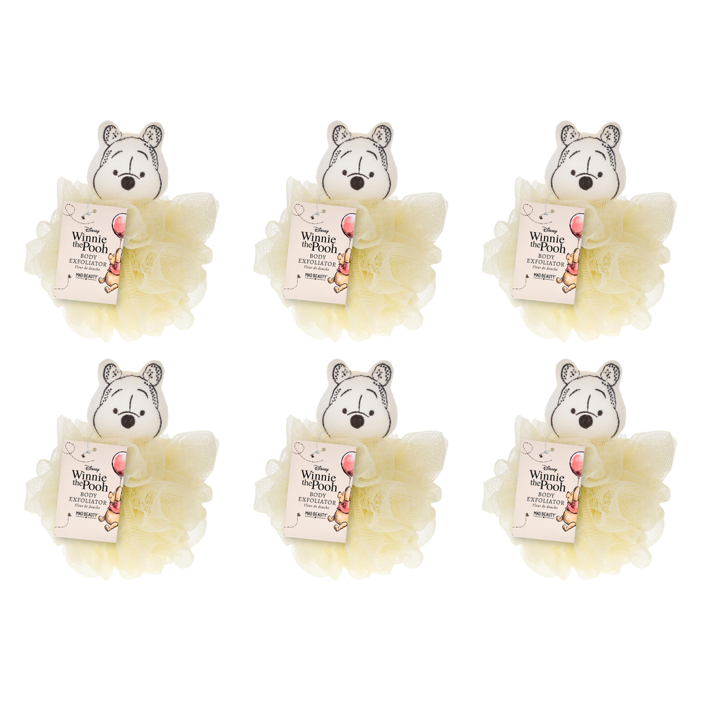 Disney Winnie the Pooh Body Exfoliator Loofah Puff Pack of 6
