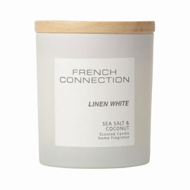 French Connection Pastel Range Candle Linen White 200g