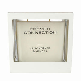 French Connection Wooden Range Candle Lemongrass Ginger 200g