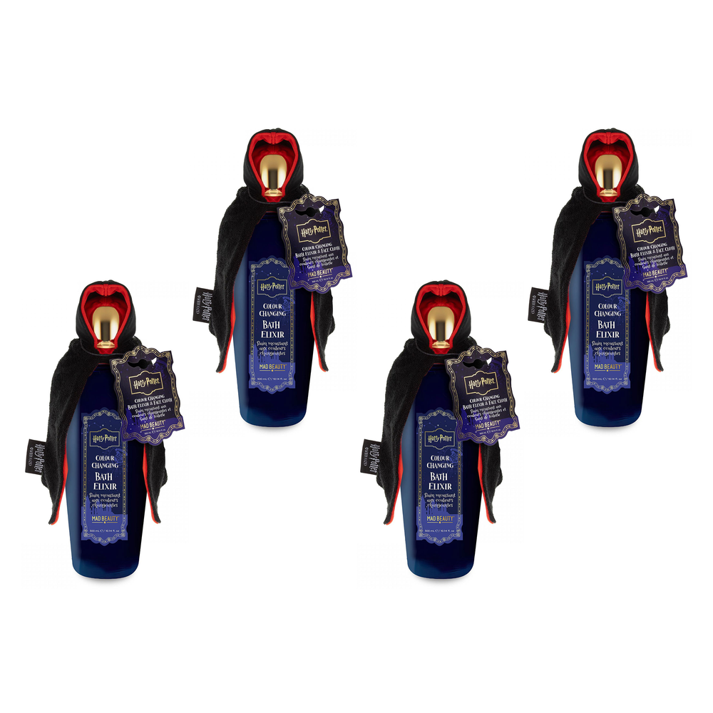 Warner Bros Harry Potter Colour Changing Bubble Bath 300ml Mad Beauty Pack of 4