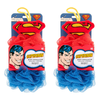 Warner Bros DC Superman Body Exfoliator Duo Mad Beauty Bath Poufs Pack of 2