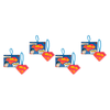 Warner Bros DC Superman Soap on a Rope 150g Mad Beauty Novelty Soap Pack of 4