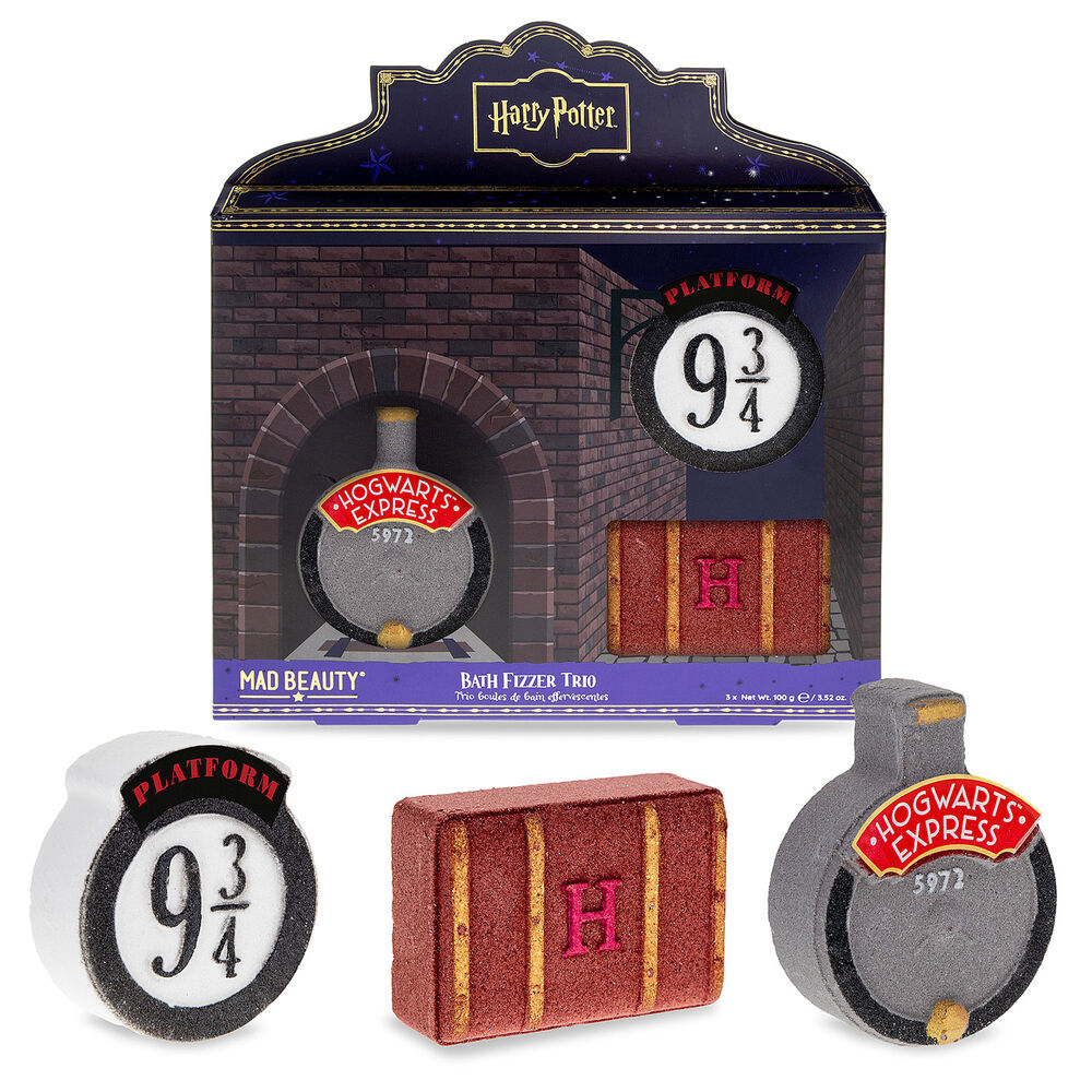Warner Bros Harry Potter Bath Fizzer Trio 3x100g Mad Beauty Set