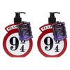 Warner Bros Harry Potter Platform 9 3/4 Hand and Body Wash 500ml Pack of 2