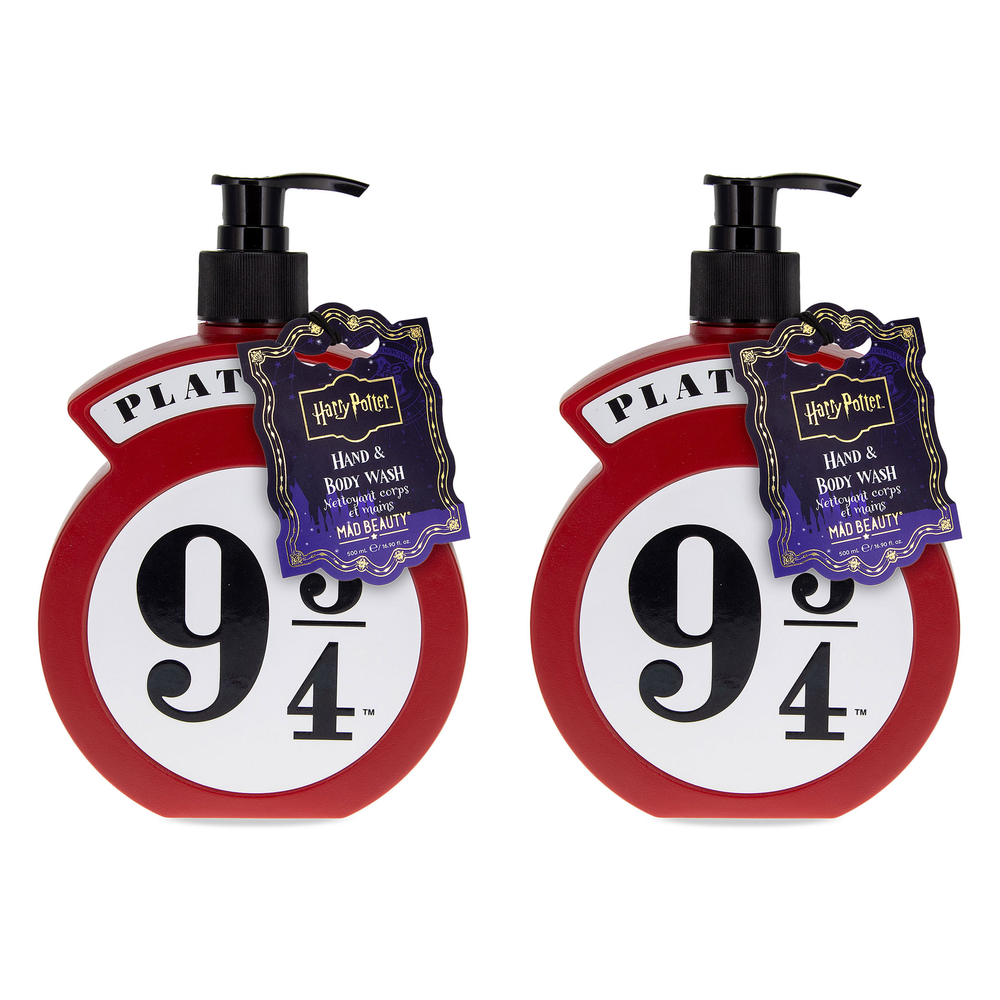 Warner Bros Harry Potter Platform 9 3/4 Hand and Body Wash 500ml Pack of 2