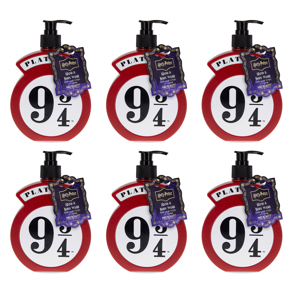 Warner Bros Harry Potter Platform 9 3/4 Hand and Body Wash 500ml Pack of 6