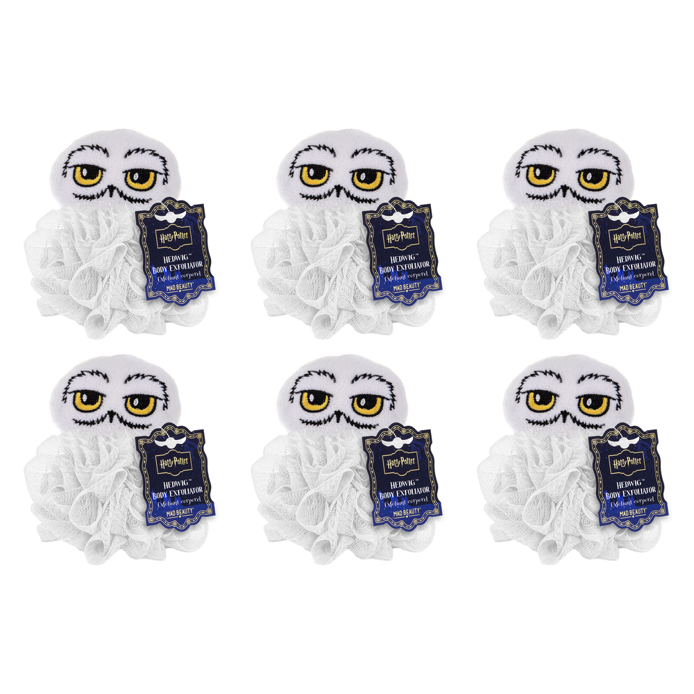 Warner Bros Harry Potter Hedwig Body Exfoliator Mad Beauty Pack of 6