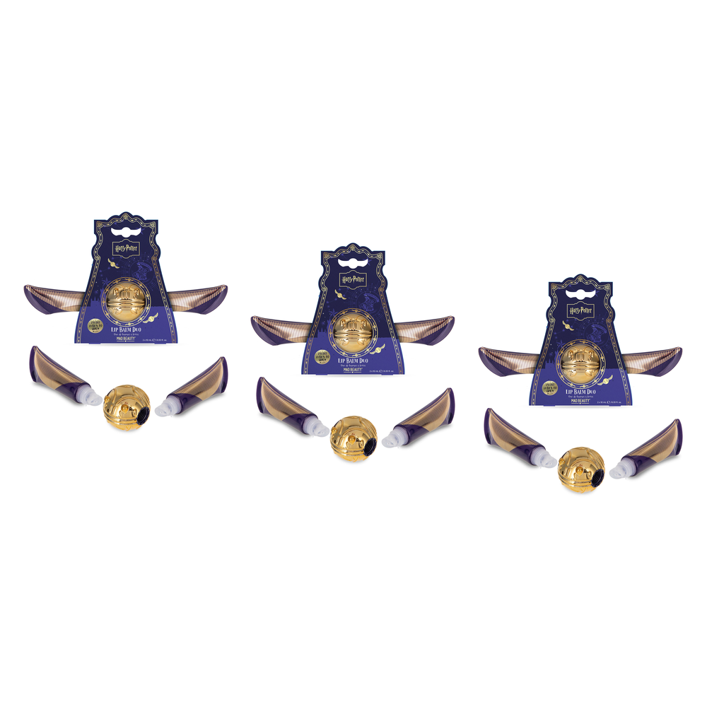Warner Bros Harry Potter Golden Snitch Lip Balm Duo 2x10ml Pack of 3