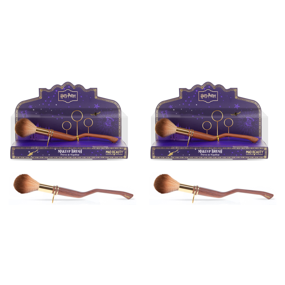 Warner Bros Harry Potter Nimbus 2000 Makeup Brush Mad Beauty Pack of 2