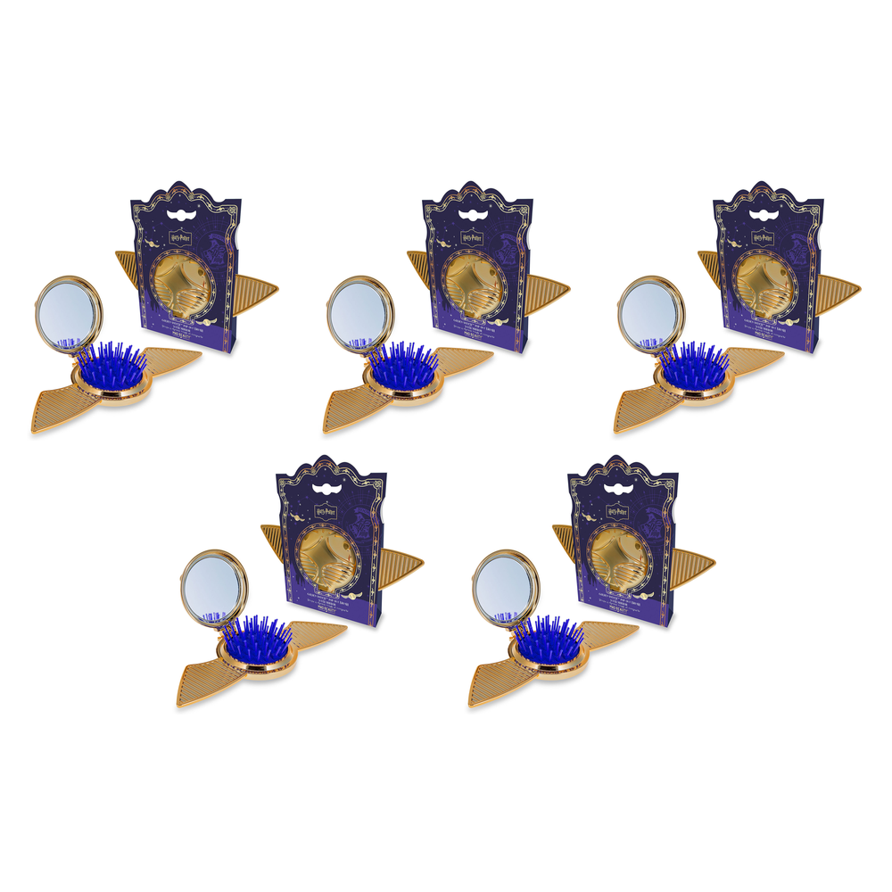 Warner Bros Harry Potter Golden Snitch Pop Out Brush Mirror Pack of 5
