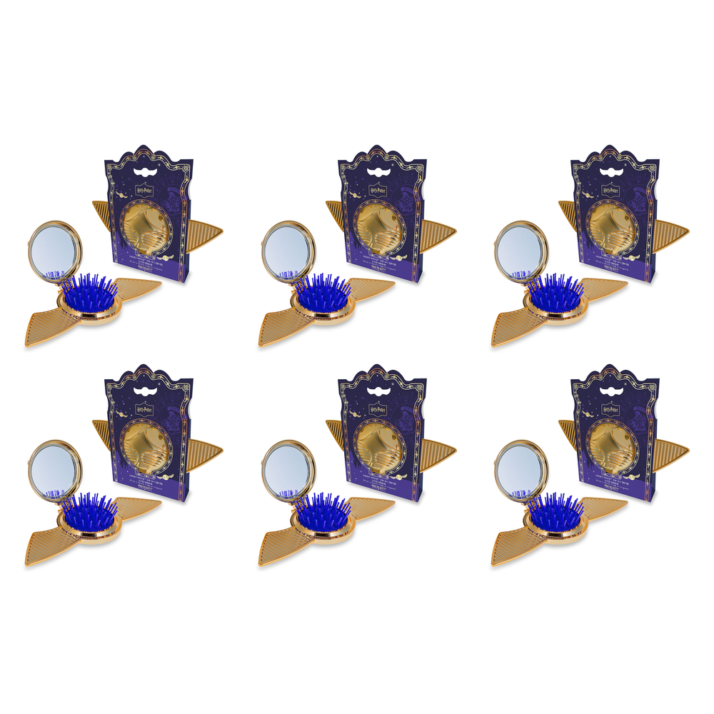 Warner Bros Harry Potter Golden Snitch Pop Out Brush Mirror Pack of 6