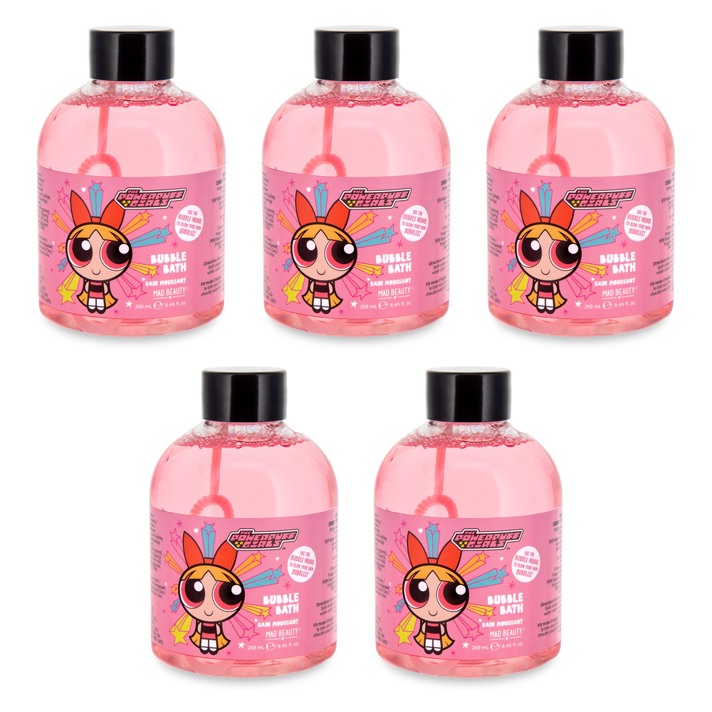 Warner Bros Powerpuff Girls Blossom Bubble Bath 250ml Kids Bath Pack of 5