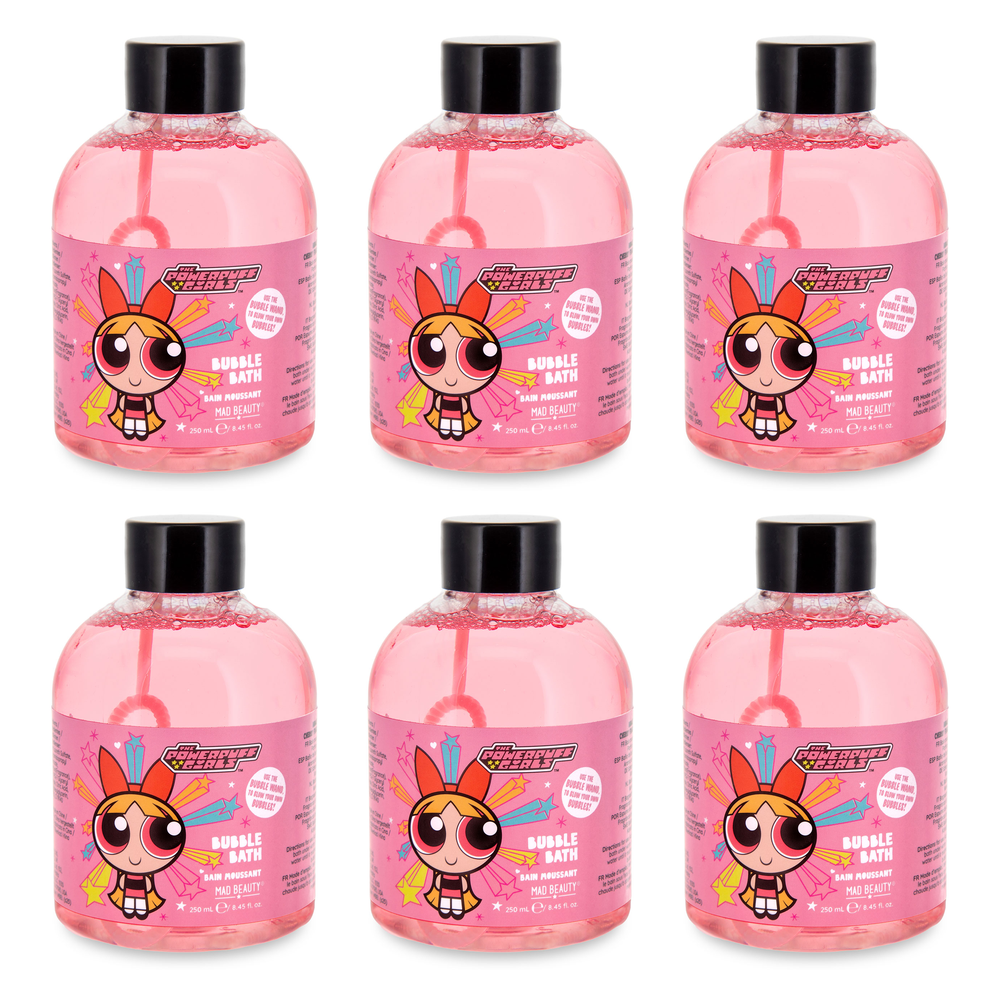 Warner Bros Powerpuff Girls Blossom Bubble Bath 250ml Kids Bath Pack of 6