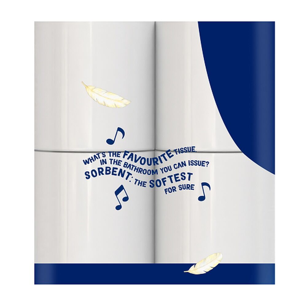 Sorbent Silky White Toilet Tissue 3 Ply 16 Pack