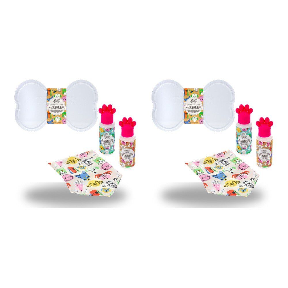 Mad Beauty Mad Pets Give the Dog a Bone Gift Set Tin Bundle of 2
