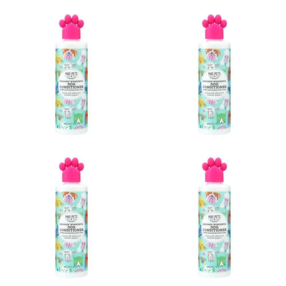 Mad Beauty Mad Pets Groomin' Wonderful Dog Conditioner 400mL Pack of 4