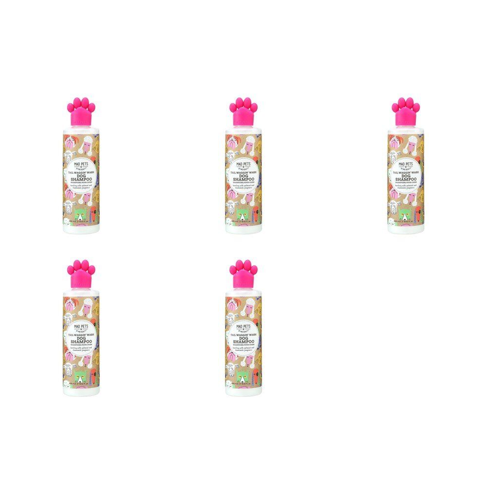 Mad Beauty Mad Pets Tail Waggin' Wash Dog Shampoo 400mL Pack of 5