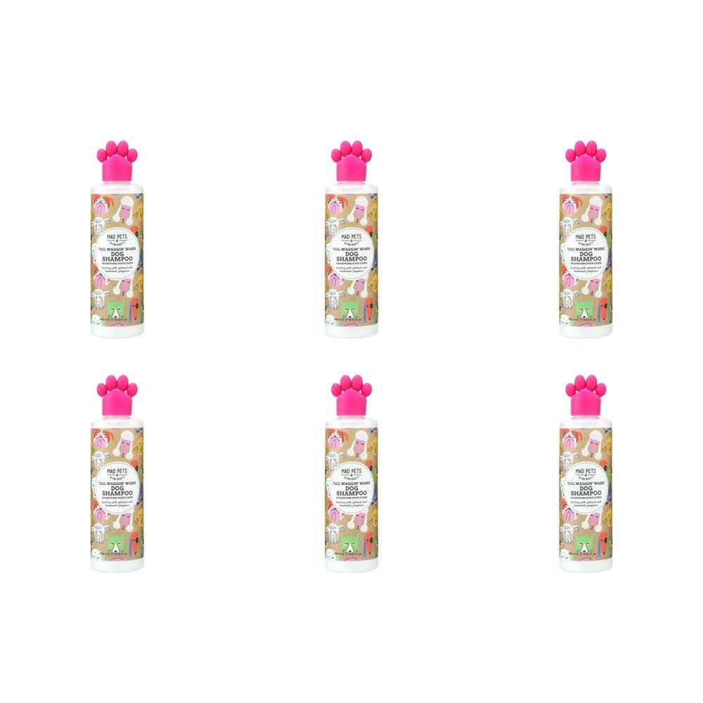 Mad Beauty Mad Pets Tail Waggin' Wash Dog Shampoo 400mL Pack of 6
