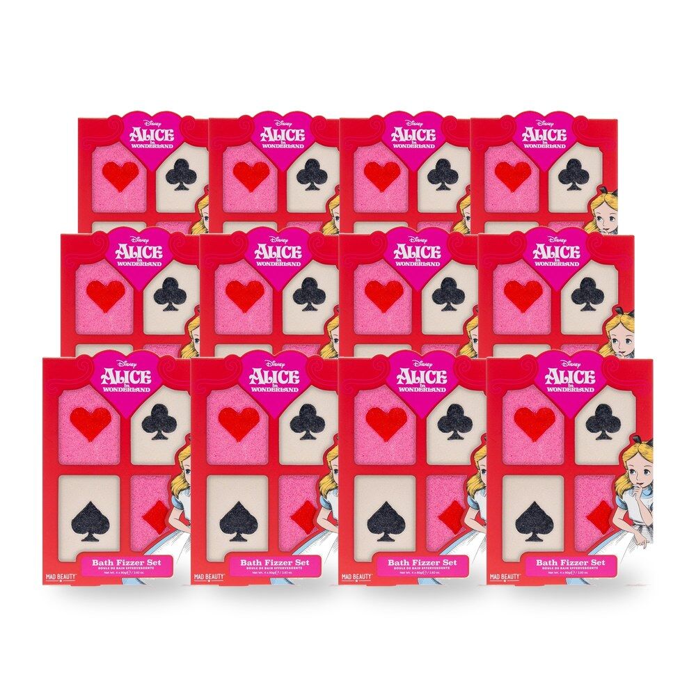 Disney Alice in Wonderland Bath Fizzer Set 4 x 80g Bundle of 12