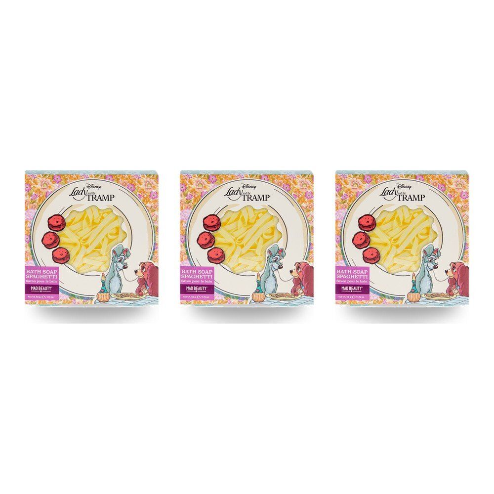 Disney Lady and the Tramp Bath Soap Spaghetti 50g Pack of 3
