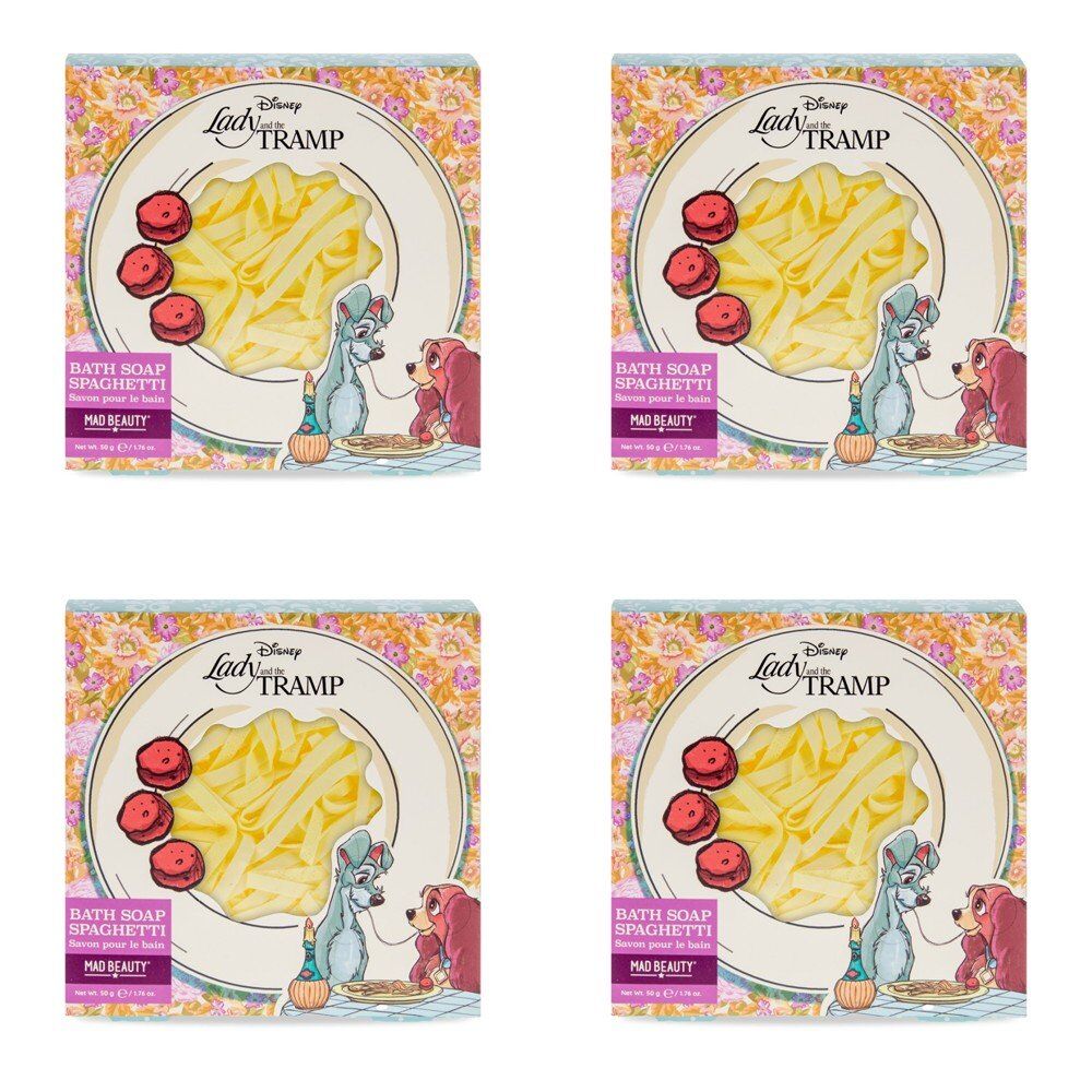 Disney Lady and the Tramp Bath Soap Spaghetti 50g Pack of 4